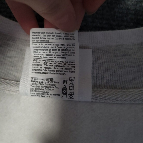 Champion Reverse Weave Sweatshirt Womens Small Urban Outfitters Gray Deep V-Neck - Picture 3 of 8